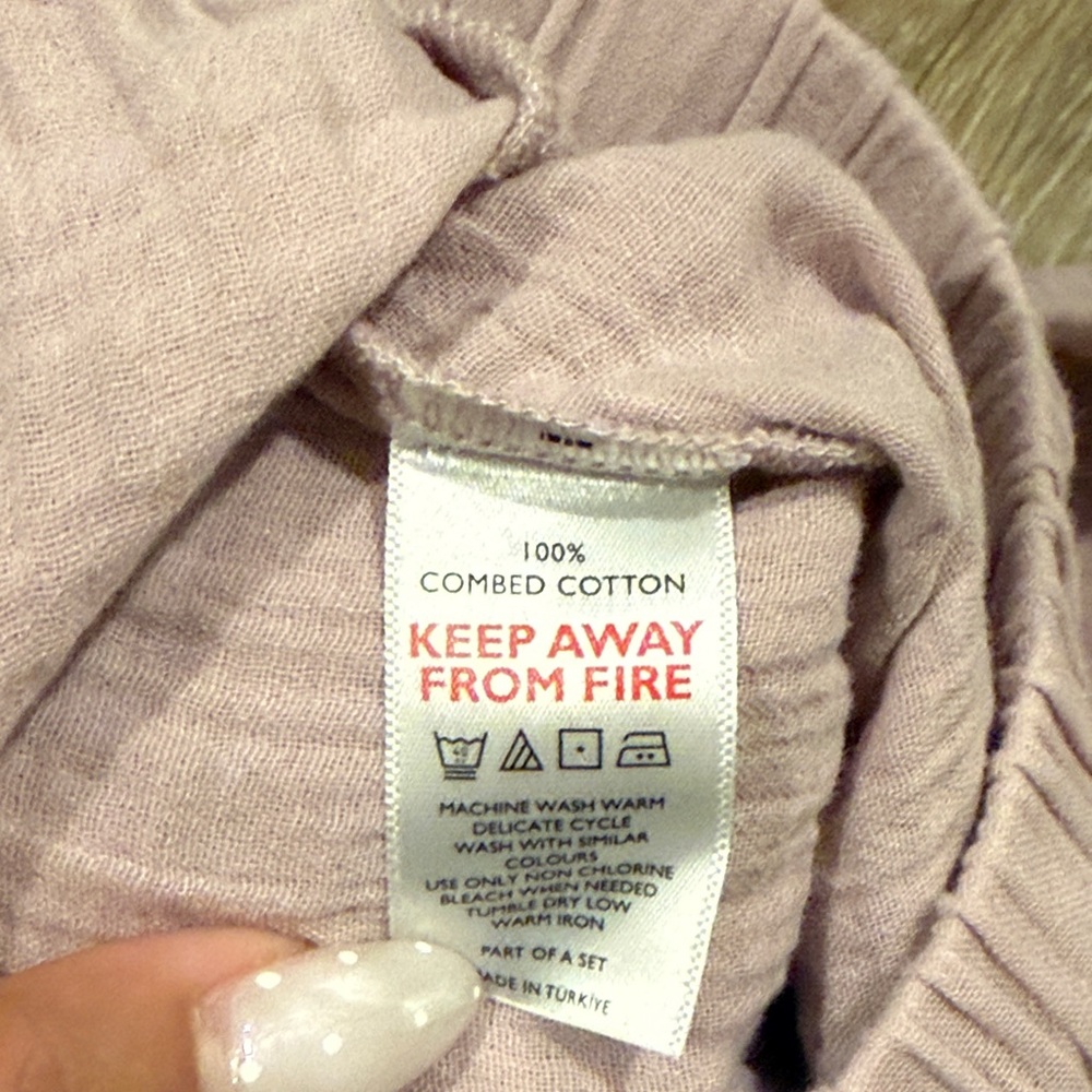 HouseNo23 Organic Cotton Gauze Alaia Pajama Pants - Picture 6 of 6